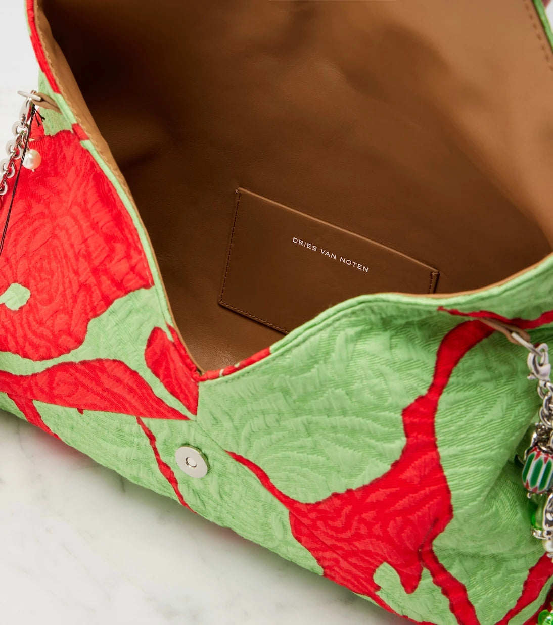 Dries Van Noten - Envelope Small jacquard clutch