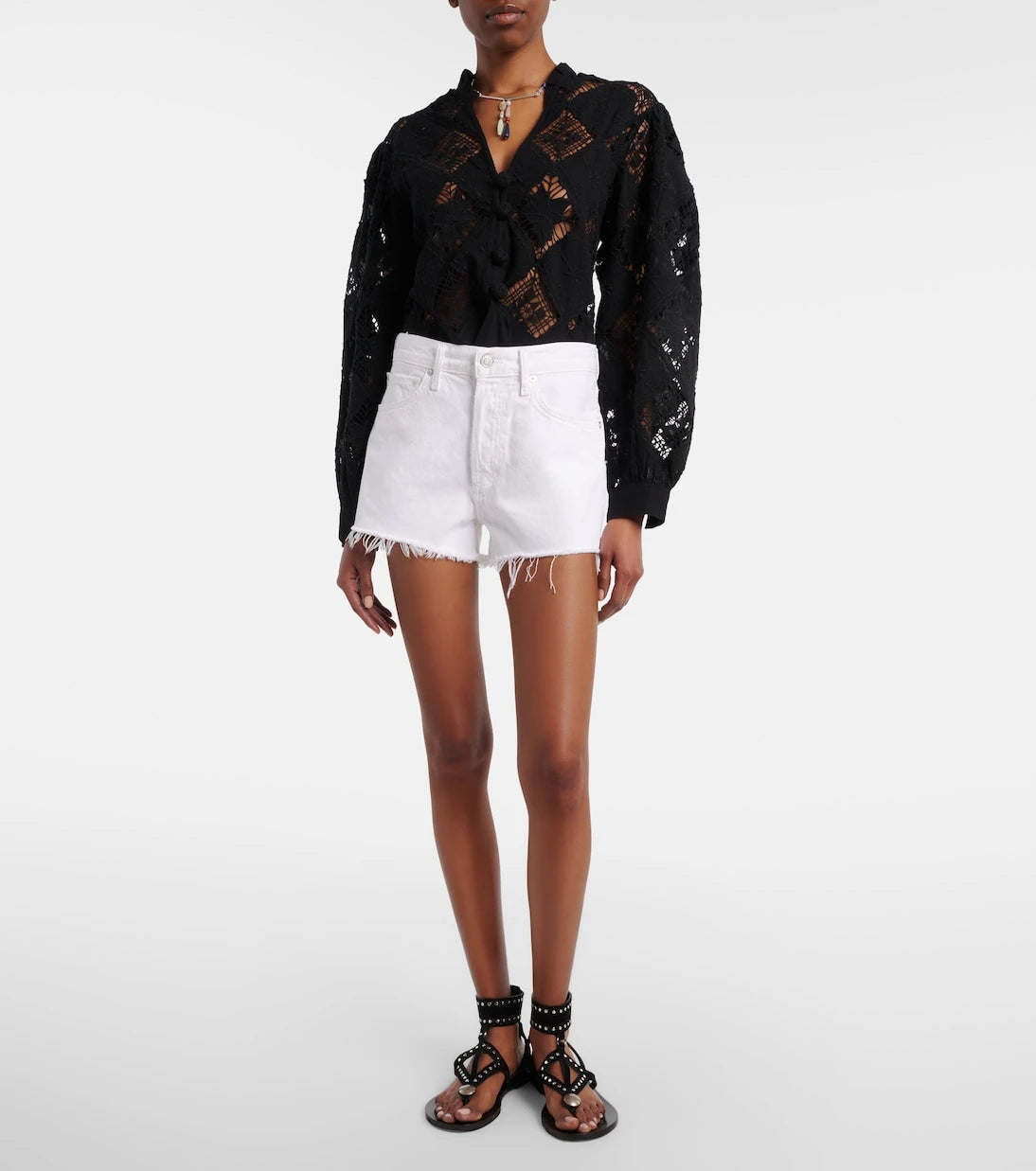 Agolde - Parker denim shorts