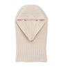 Beige Cashmere Waffle-Stitch Hood