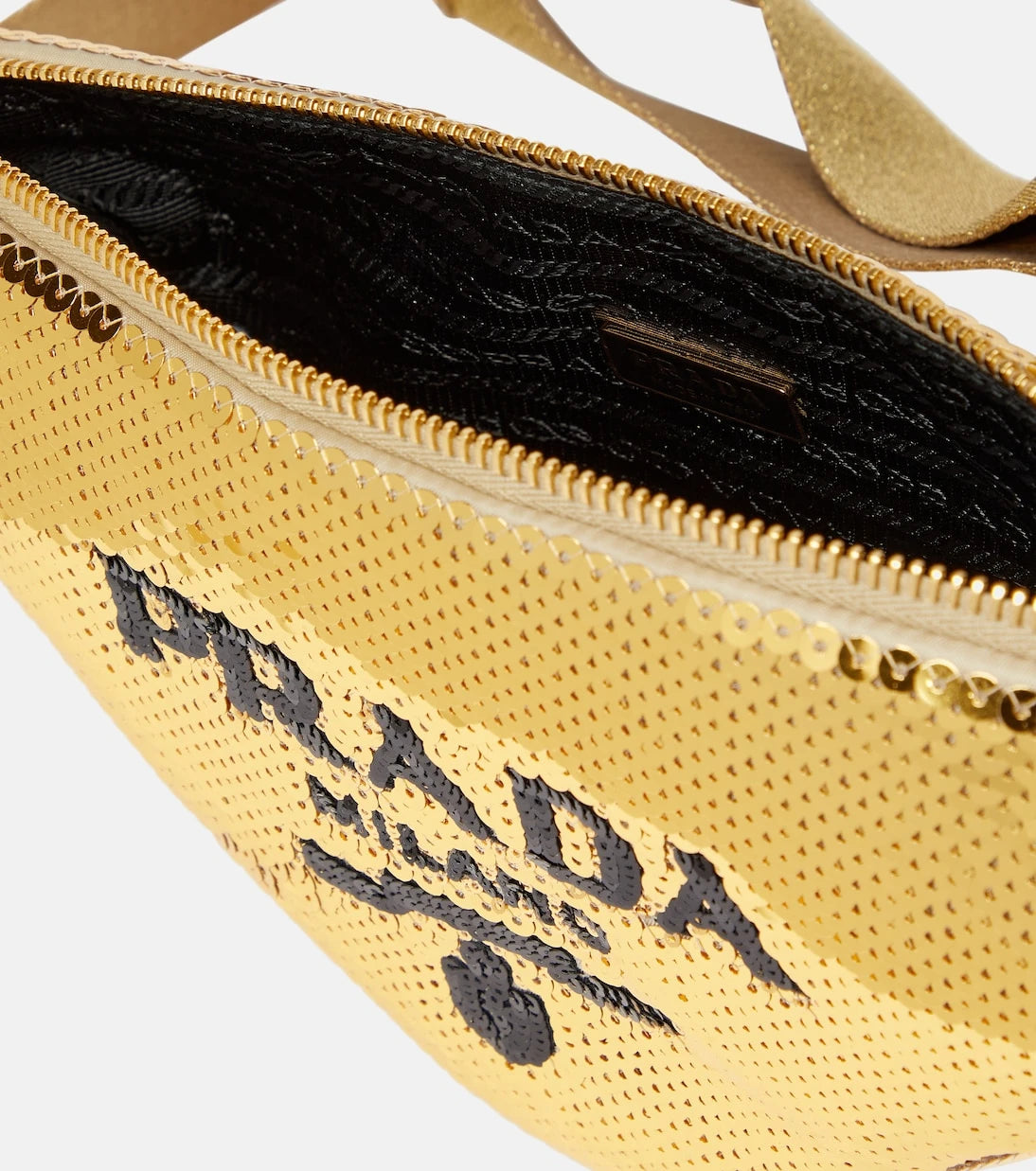 Prada - Triangle sequin shoulder bag
