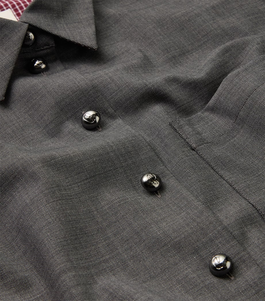 Claudie Pierlot Grey Pleated Mini Dress