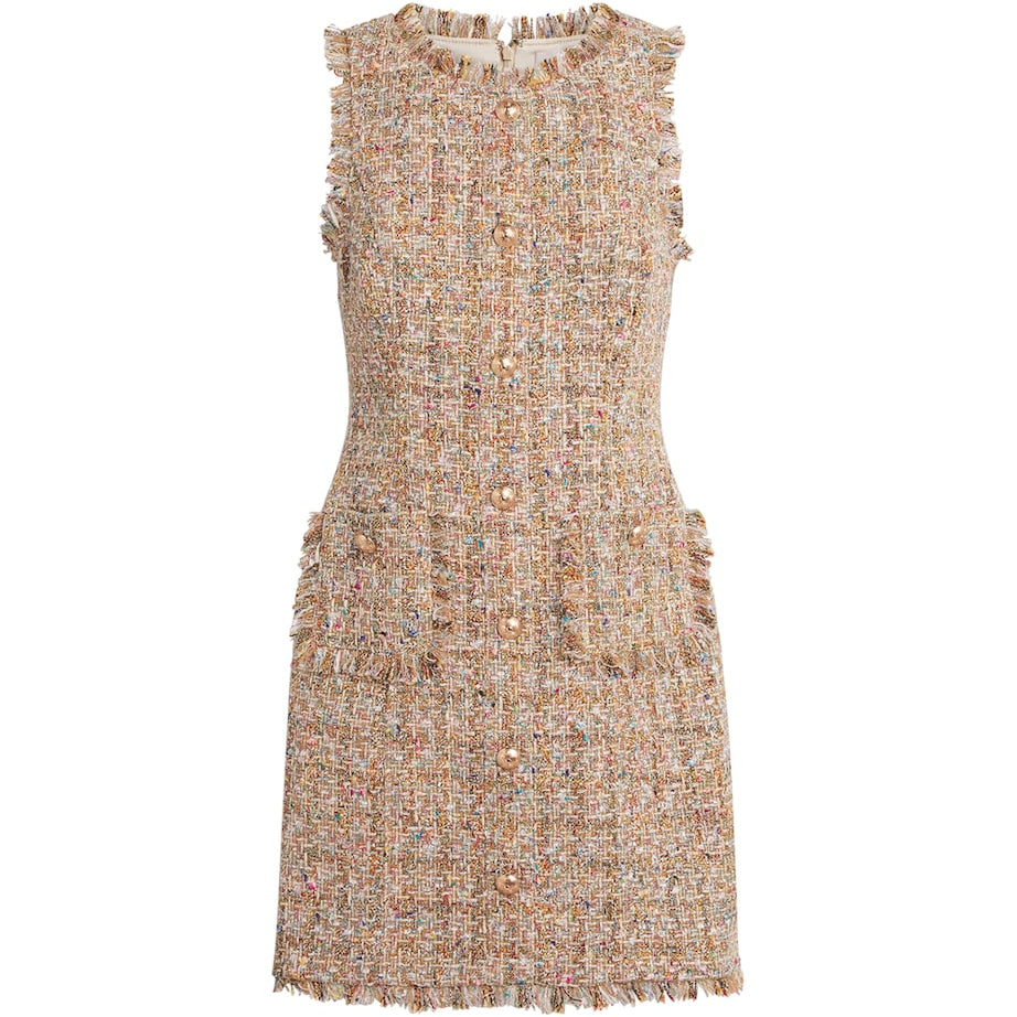 Beige Bouclé Randi Mini Dress