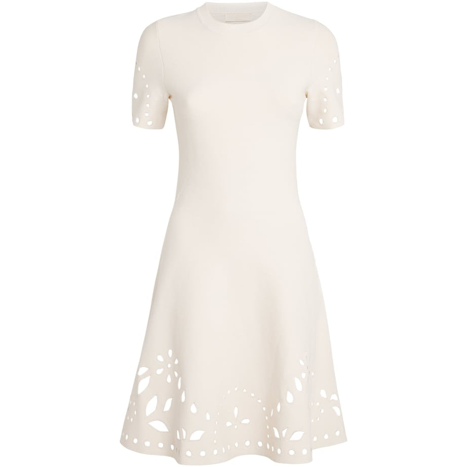 Ulla Johnson Orange Rib-Knit Fania Mini Dress