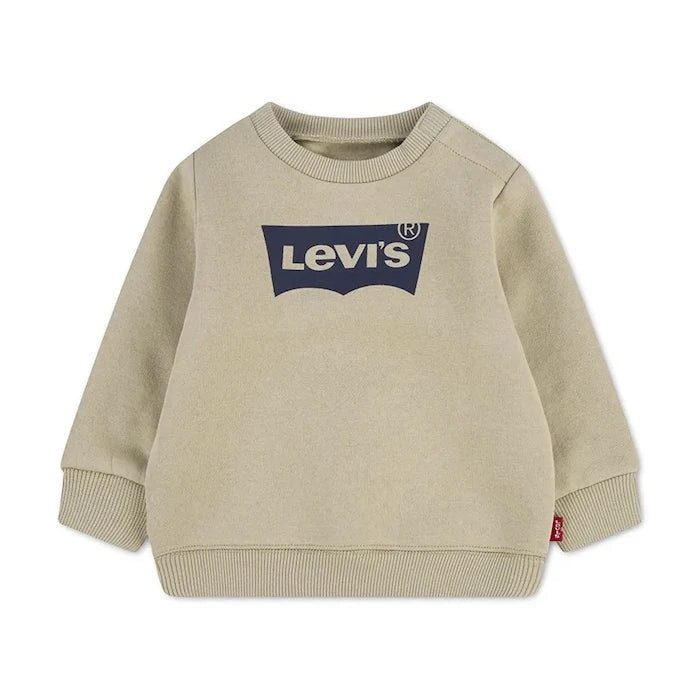 Levi's pamuklu bebek sweatshirt BATWING CREW