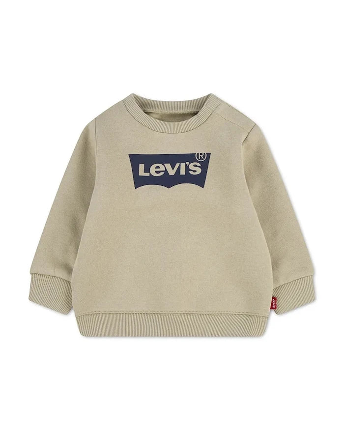 Levi's pamuklu bebek sweatshirt BATWING CREW