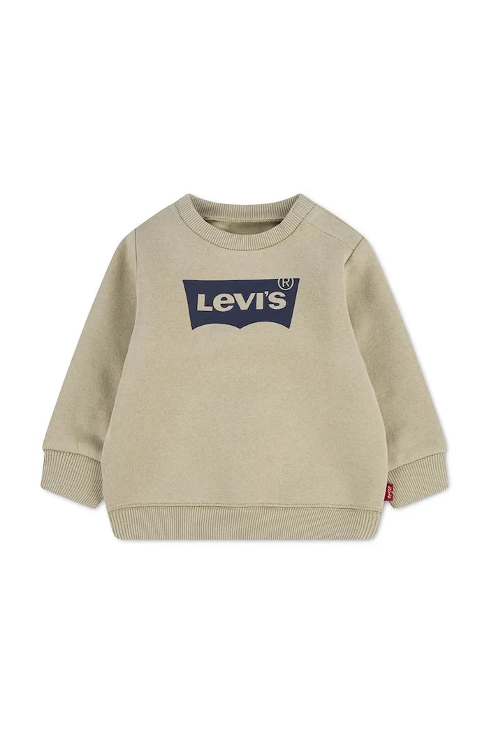 Levi's pamuklu bebek sweatshirt BATWING CREW