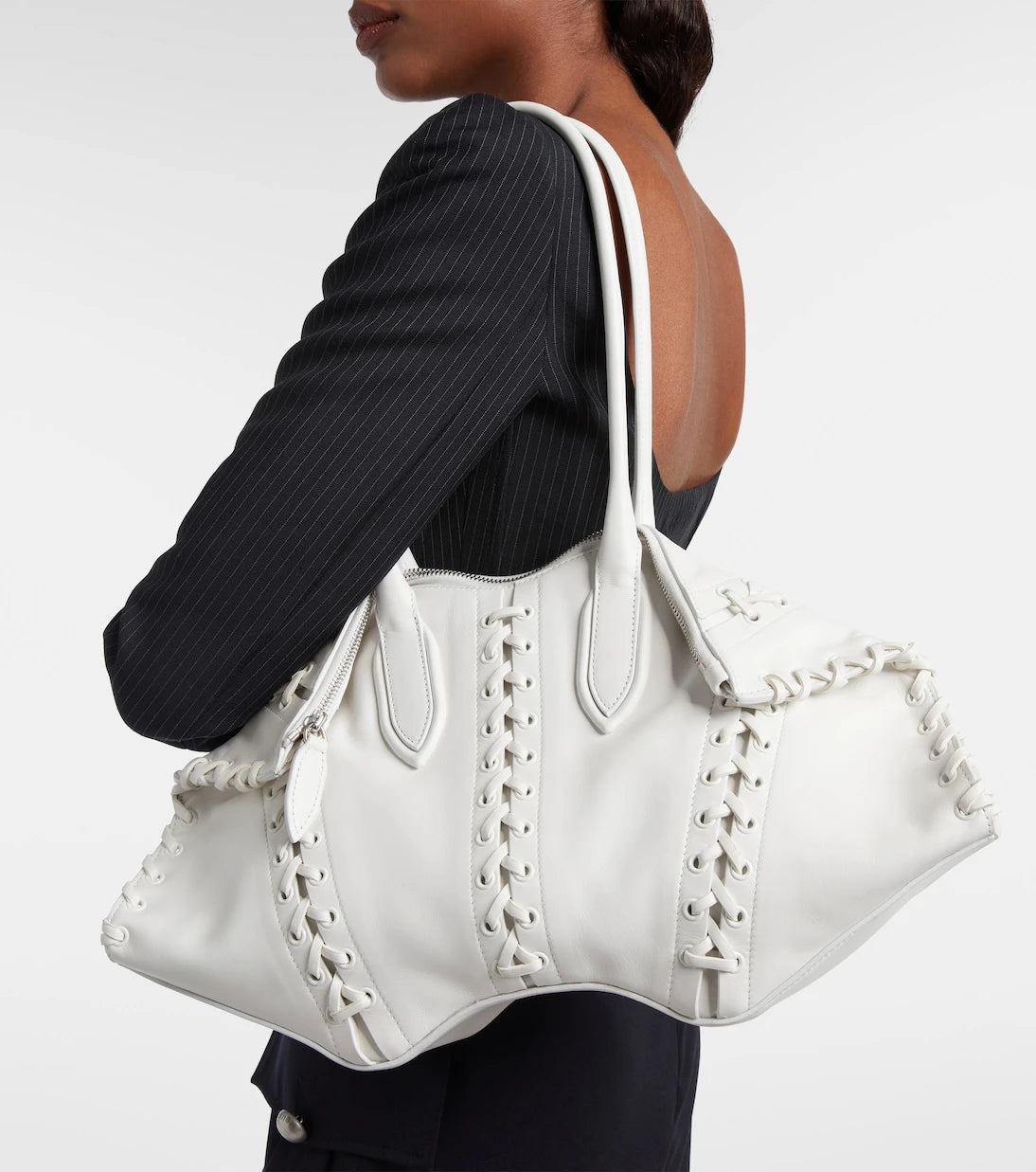 McQueen - Manta Medium leather shoulder bag