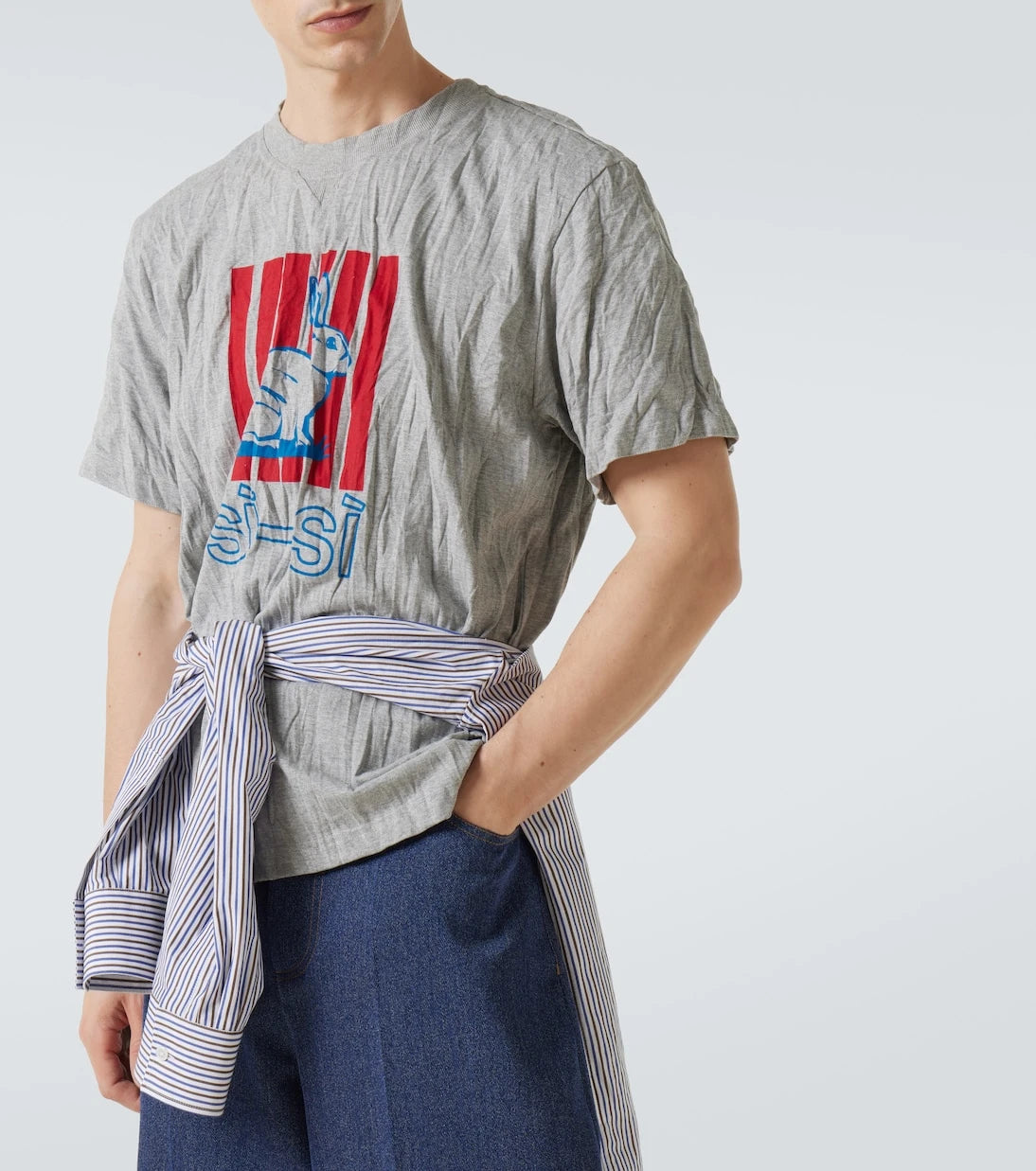 Bottega Veneta - Printed cotton-blend jersey T-shirt