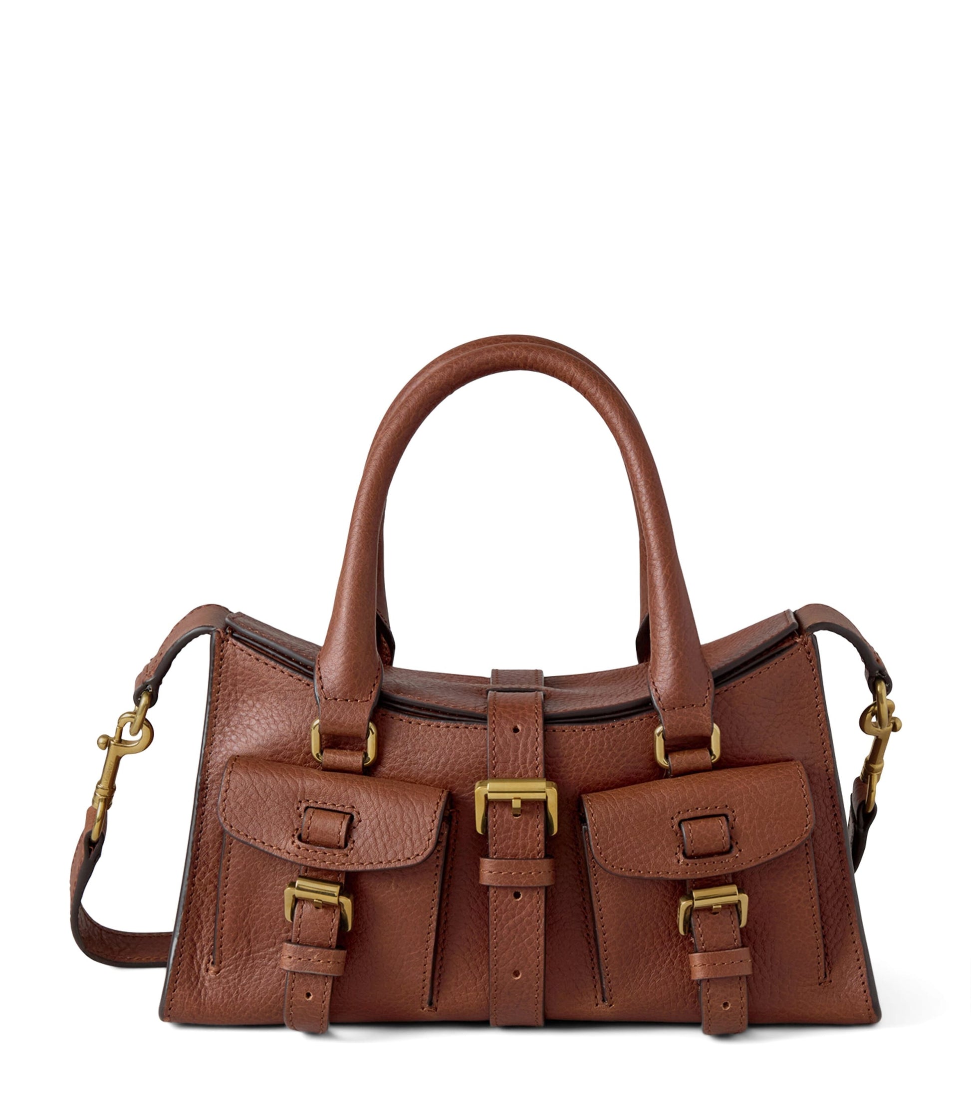Mulberry Brown Mini Leather Roxanne Top-Handle Bag