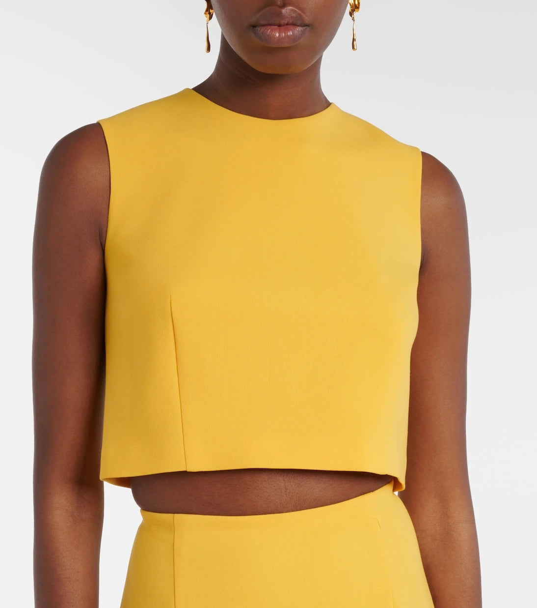 Carolina Herrera - Wool-blend crop top