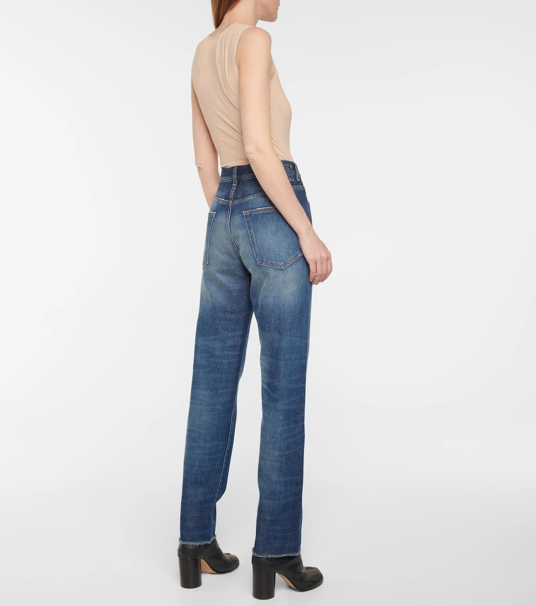 MM6 Maison Margiela - High-rise straight jeans