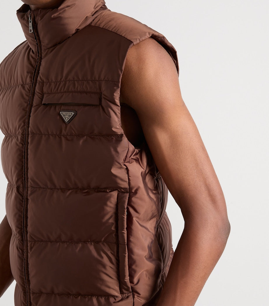 Brown Re-Nylon Gilet