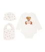 Ralph Lauren Kids Polo Bear Bodysuit, Hat and Bib Gift Set (3-9 Months)