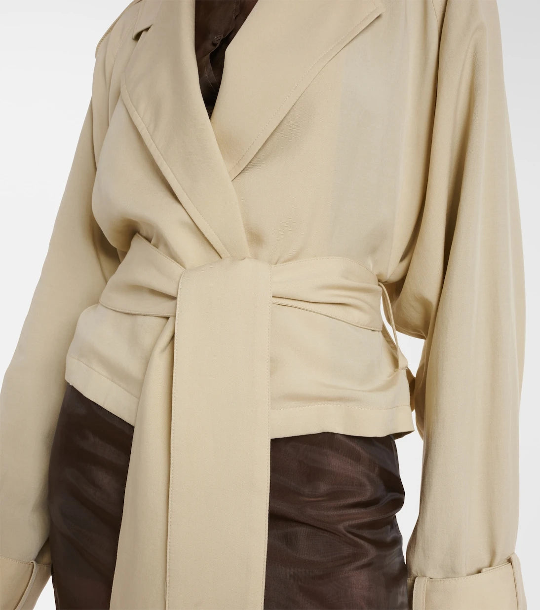 The Frankie Shop - Simona cropped trench coat