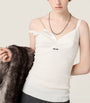 Cotton Knitted Logo Tank Top