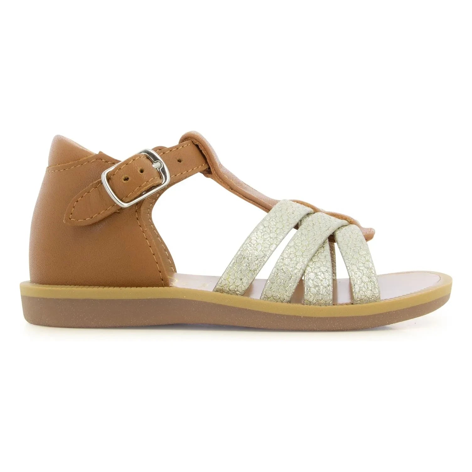 Pom d'Api - Poppy Back Neptune sandals | Camel