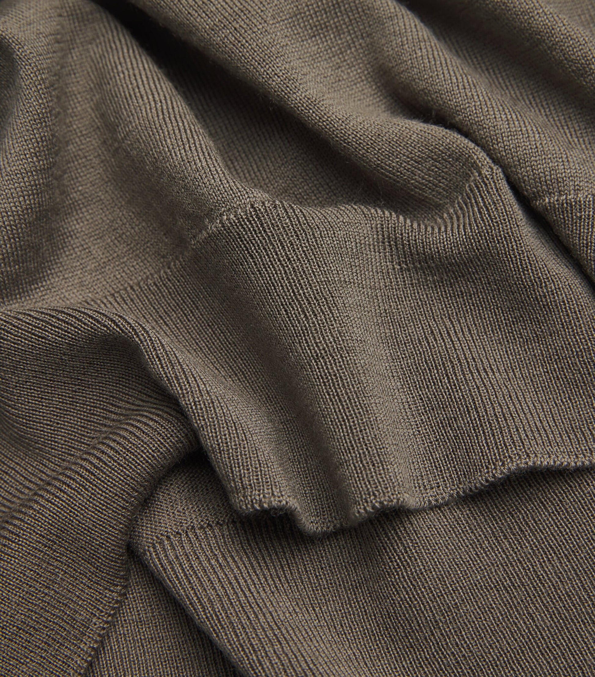 John Smedley Green Extra Fine Merino Wool Sweater