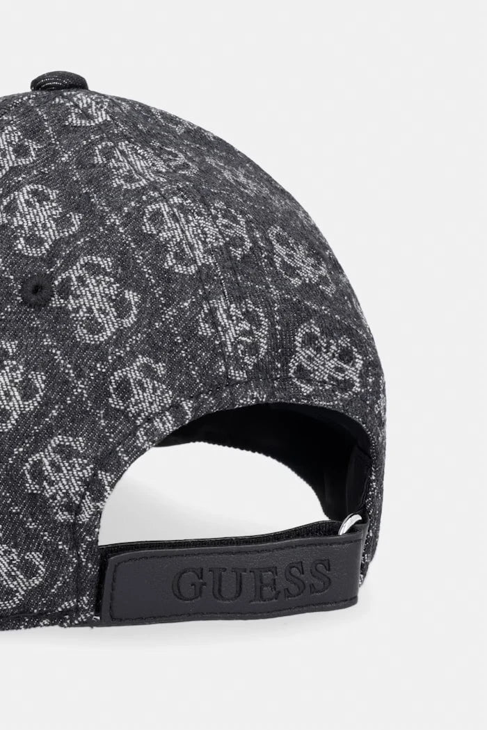 Guess шапка с козирка мъжка от деним BERLIN