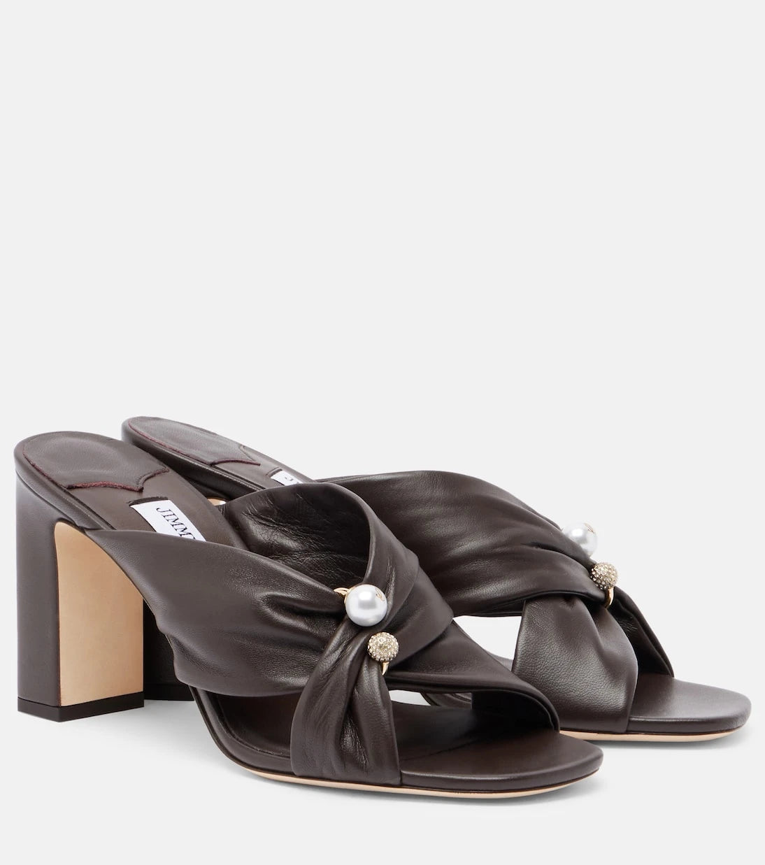 Jimmy Choo - Rafi embellished leather mules