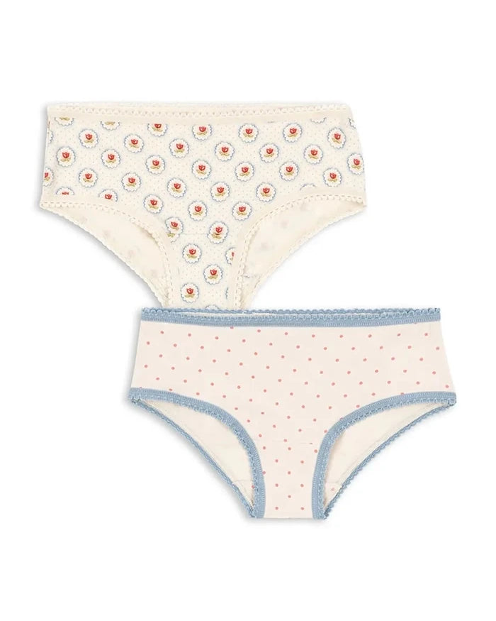Konges Sløjd BASIC GIRL UNDERPANTS GOTS Çocuk Bikini Külot (2 Adet)