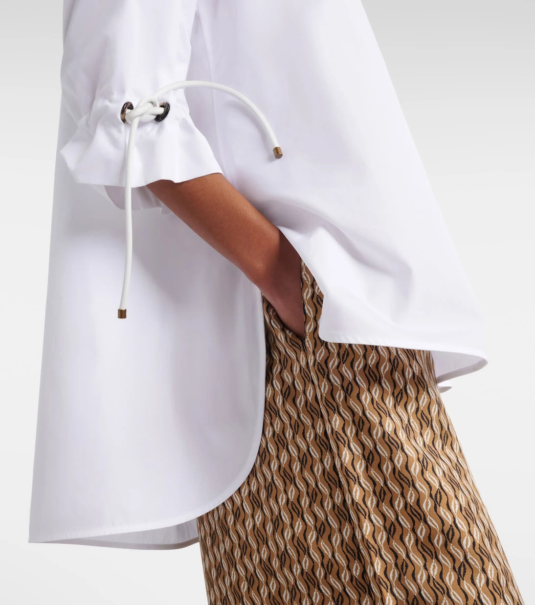 Max Mara - Adorni oversized cotton poplin shirt