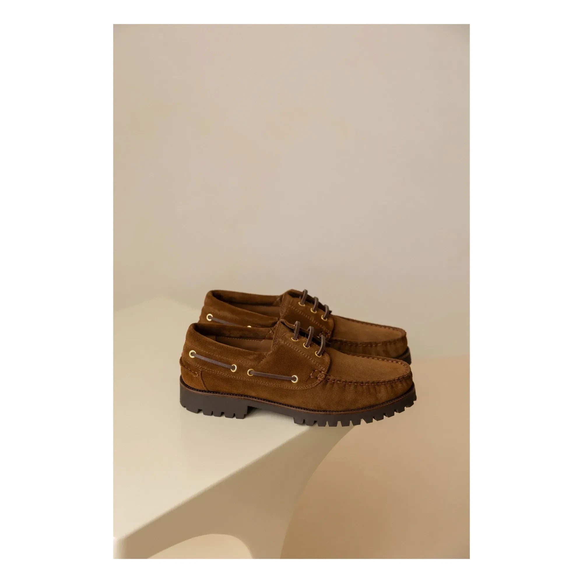 Bobbies - Betlem Suede Boat Shoes | Camel