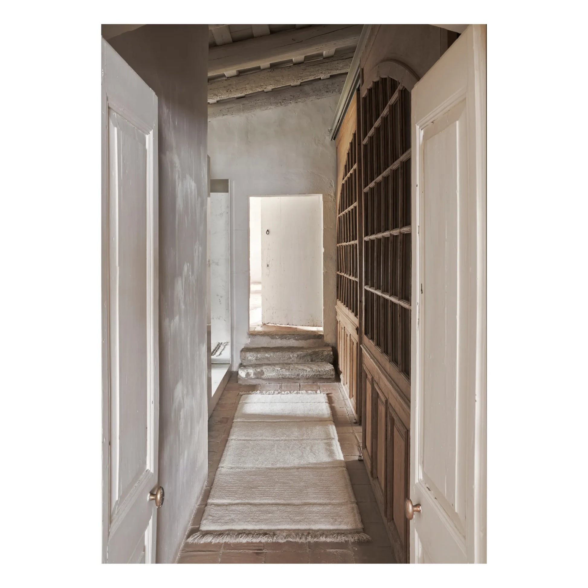 Lorena Canals - Steppe Runner Rug | White