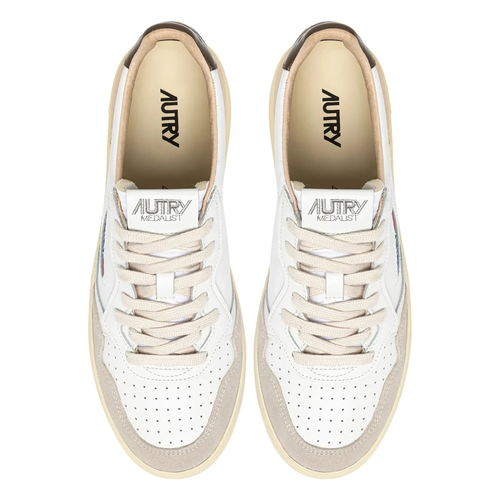 Autry - Basket Medalist Low Leather and Suede | Brown