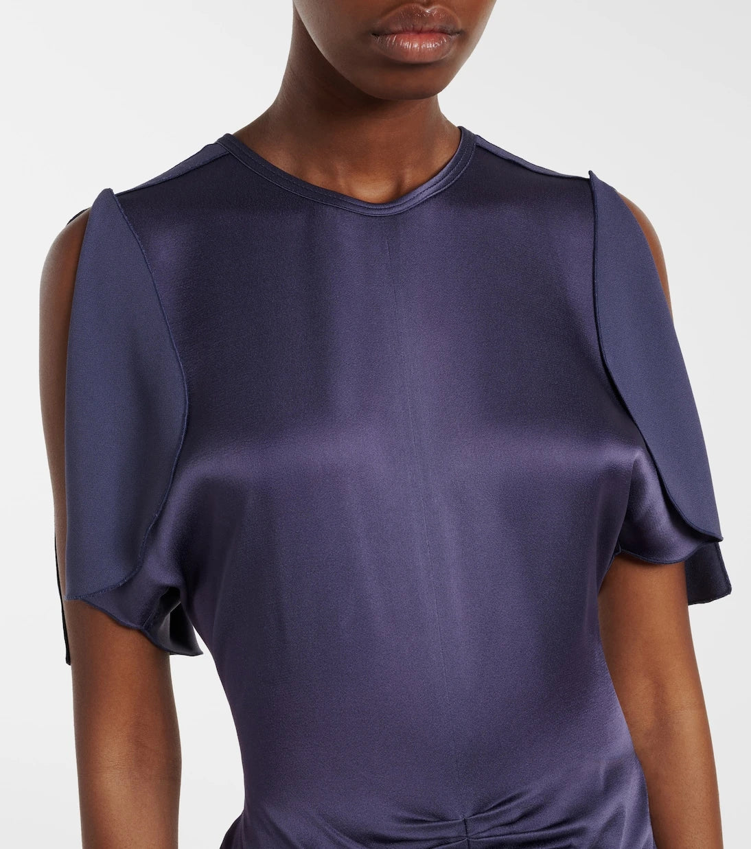 Victoria Beckham - Isabella gathered satin gown