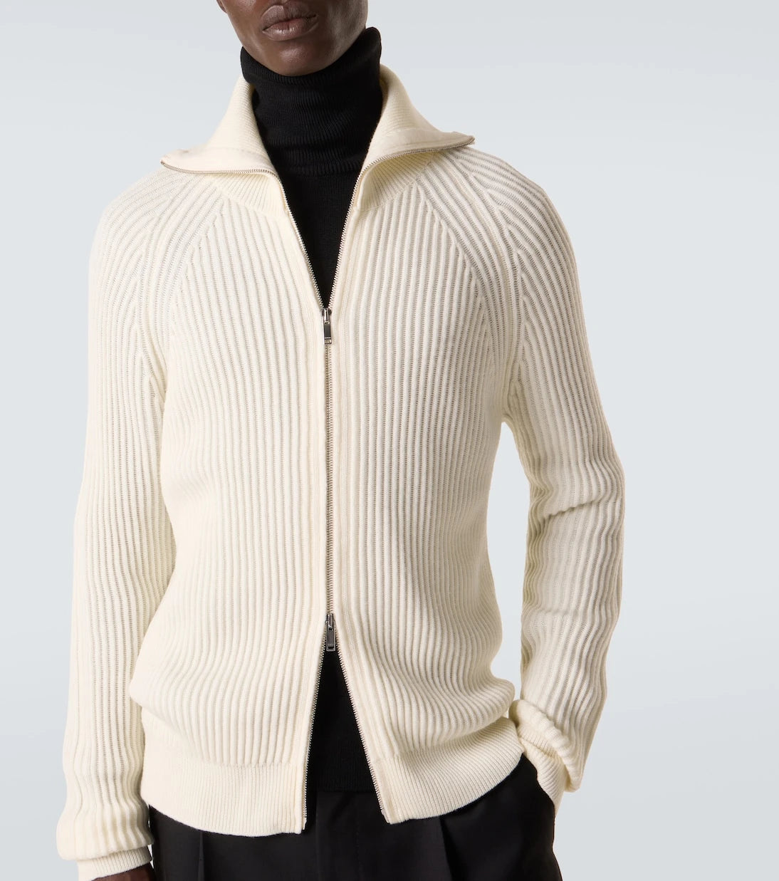 Slowear - Virgin wool zip-up cardigan