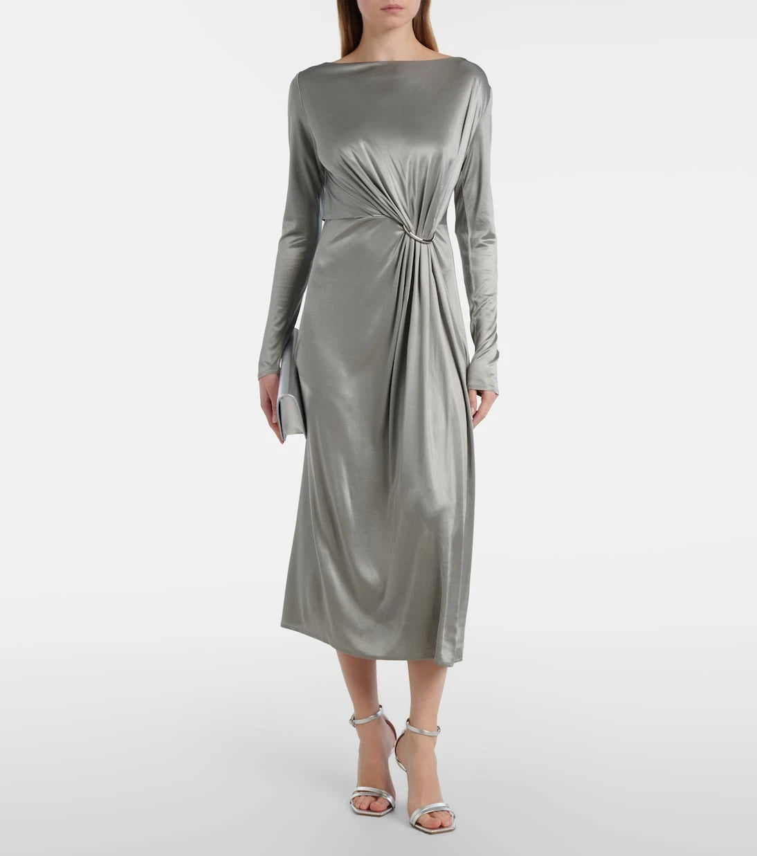 Tory Burch - Gathered jersey midi dress