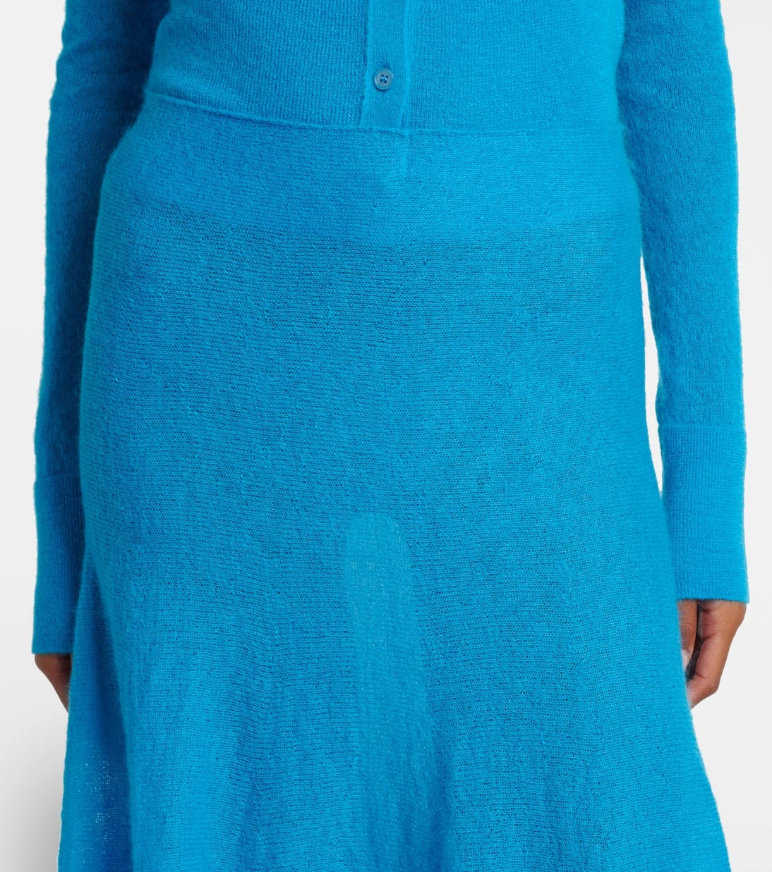 Alaïa - Circle mohair and wool-blend midi skirt