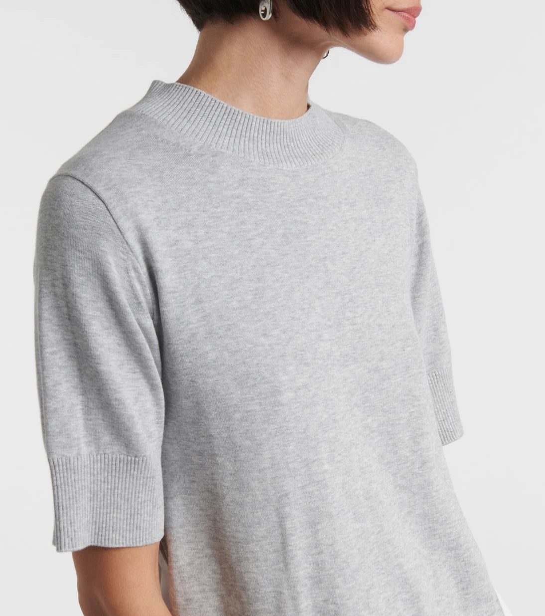 Sacai - Katmanlı pamuklu mini elbise