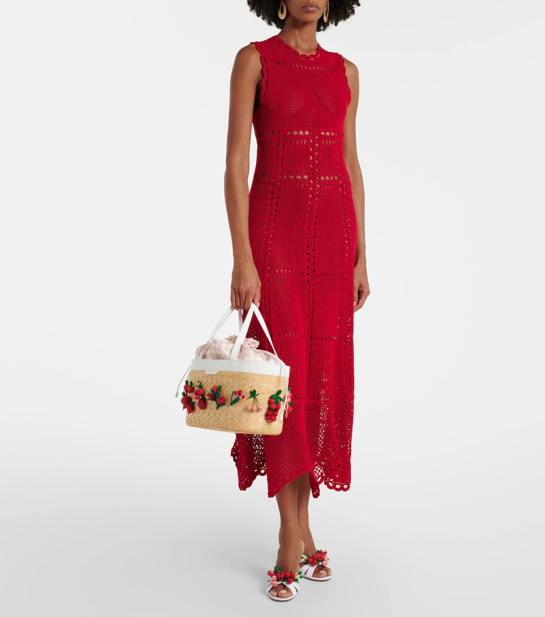 Aquazzura - Botanica raffia-effect mules