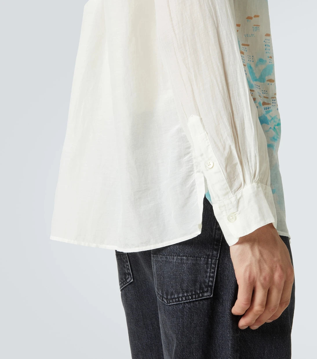 Our Legacy - Adorn printed cotton and silk shirt
