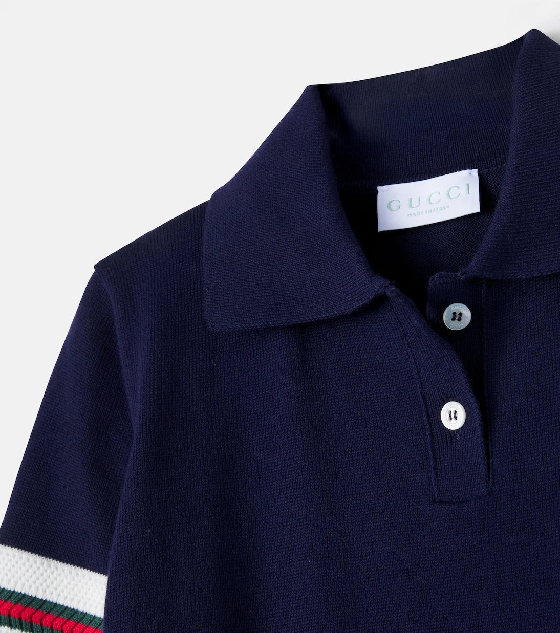 Gucci Kids - Striped cotton polo dress
