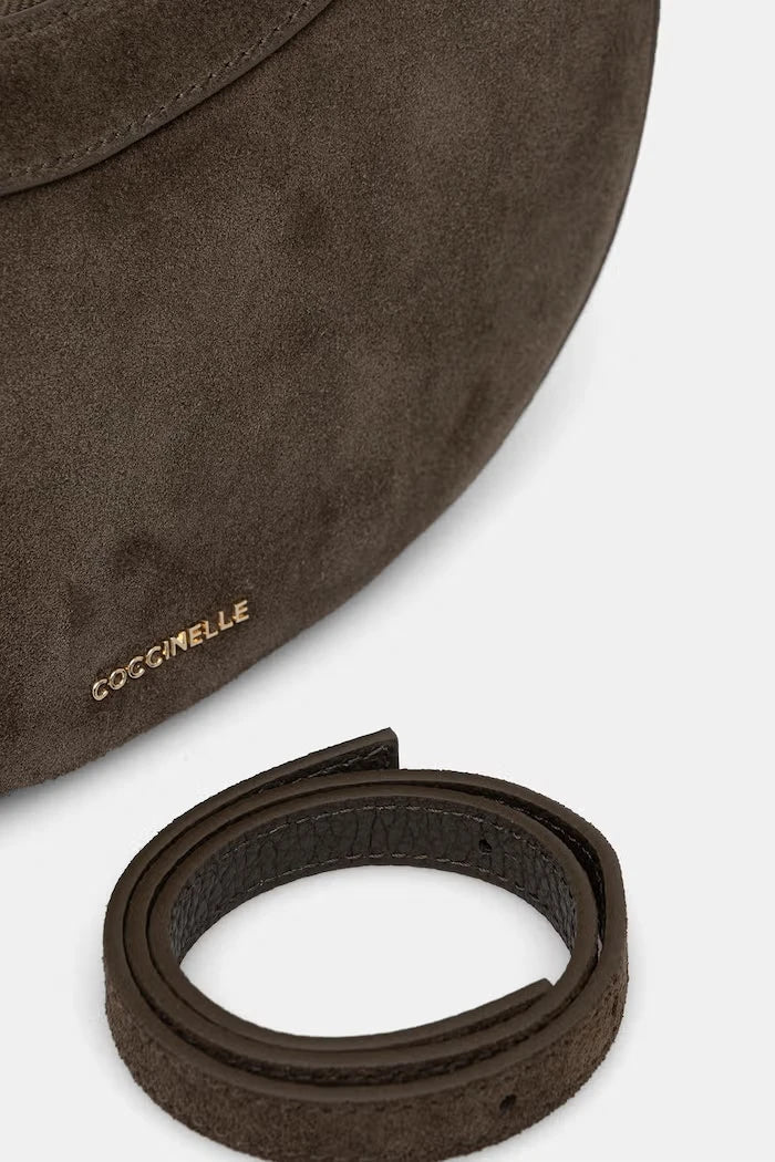 Coccinelle kadın süet crossbody çanta