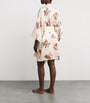 Olivia von Halle Silk Fish Print Mimi Robe