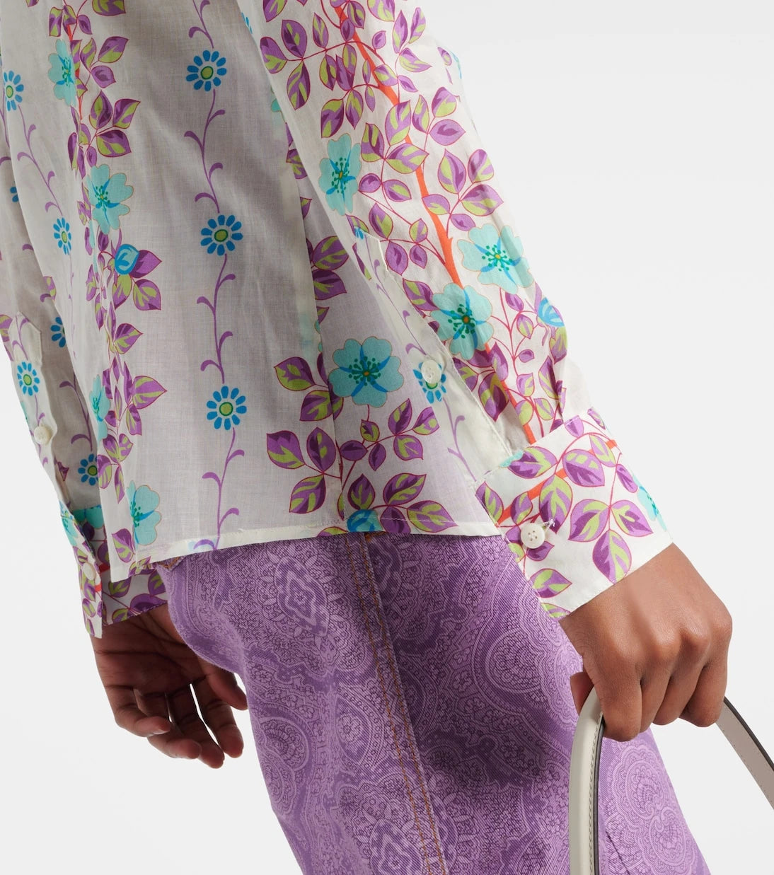 Etro - Floral cotton shirt
