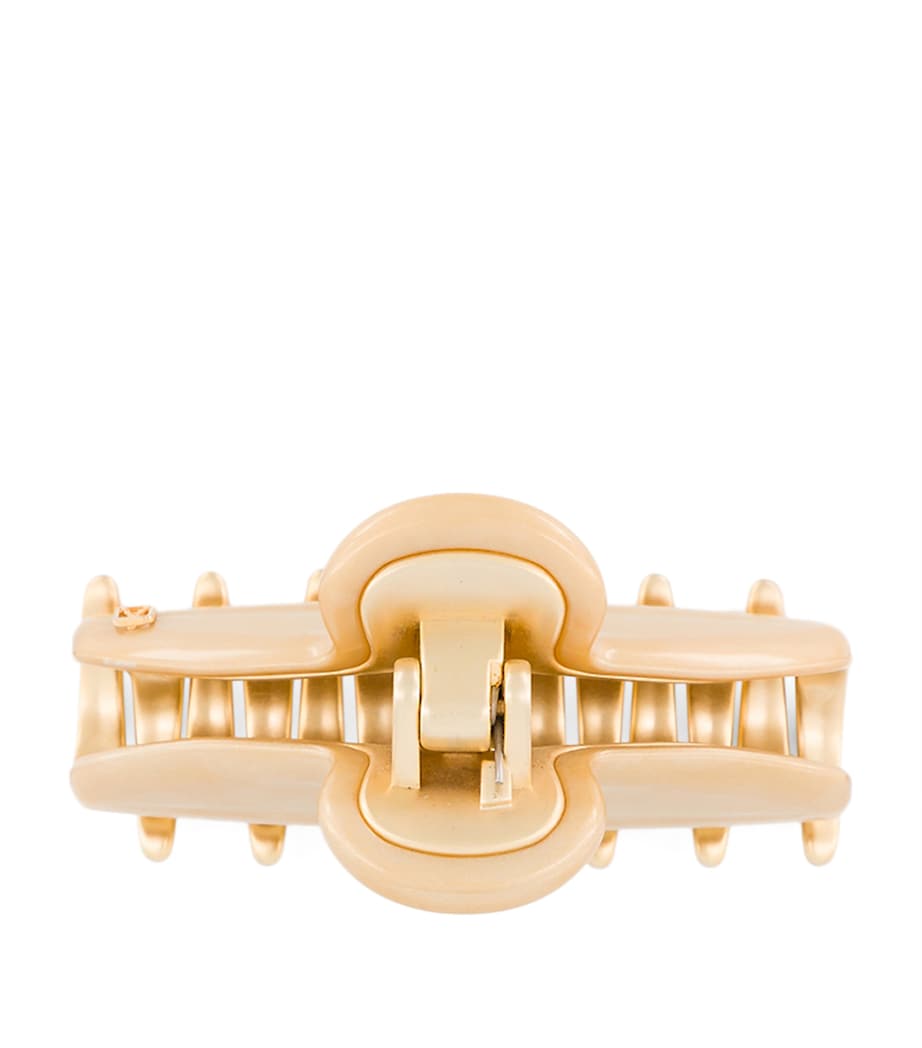 Gold-Plated Claw Hair Clip X3- PAIL DORE/OR