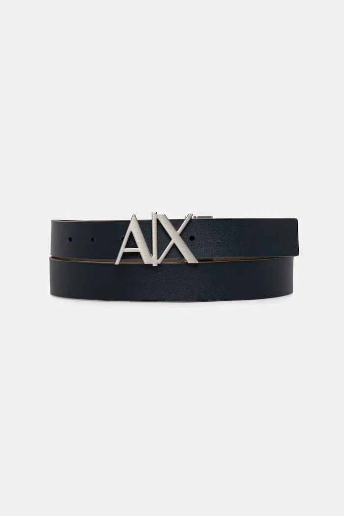 Armani Exchange двустранен колан мъжки от кожа