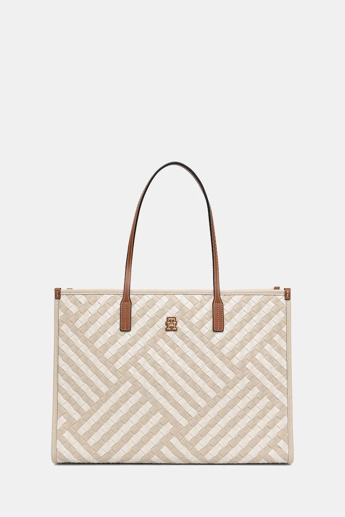 Tommy Hilfiger kadın tote çanta suni deri