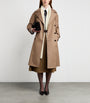 Max Mara Beige Water-Repellent Cotton Twill Trench Coat