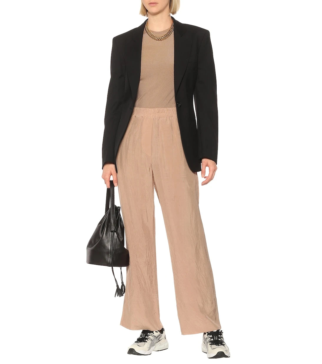 Acne Studios - Yüksek belli, geniş paçalı pantolon