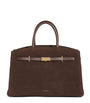 Demellier Brown Medium Suede New York Tote Bag