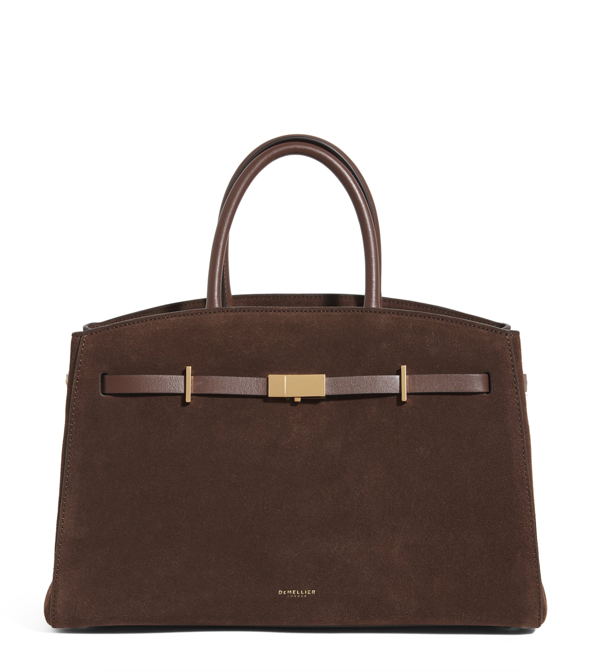 Demellier Brown Medium Suede New York Tote Bag