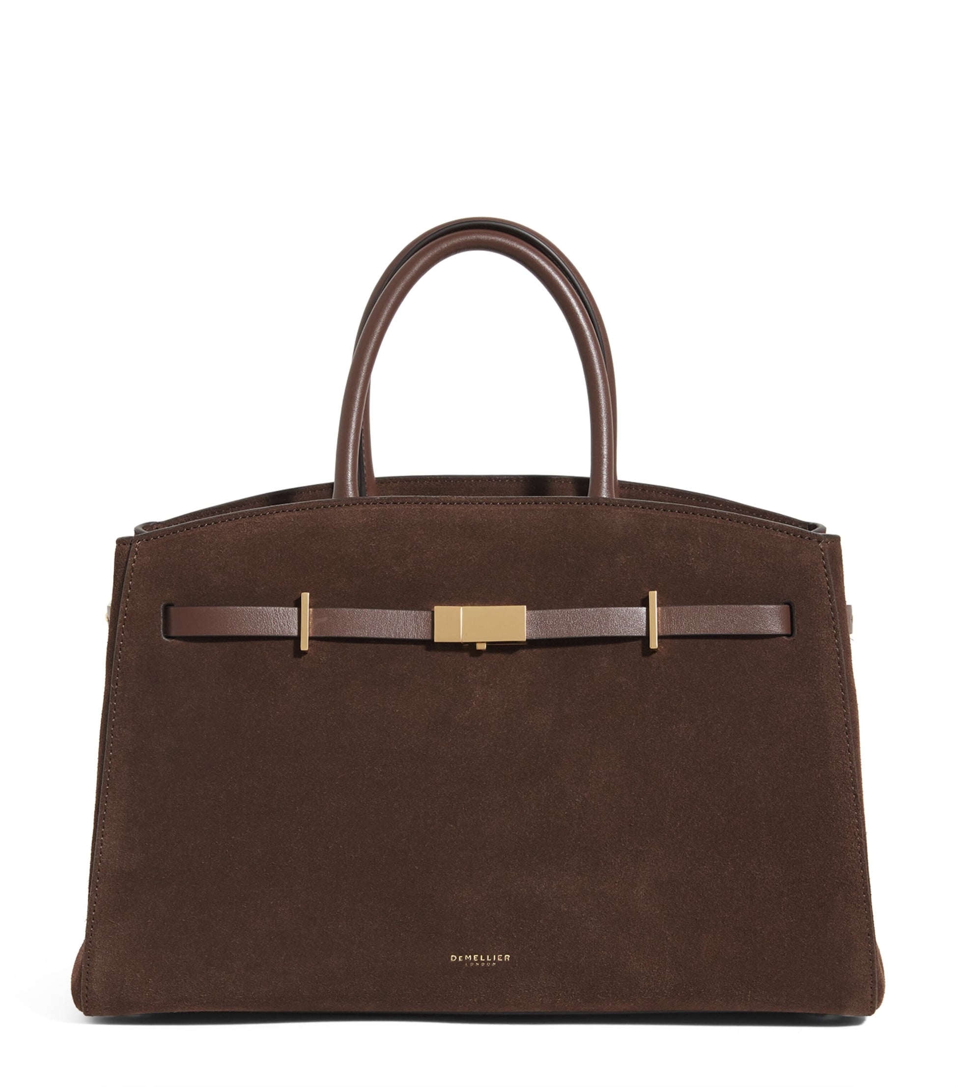 Demellier Brown Medium Suede New York Tote Bag