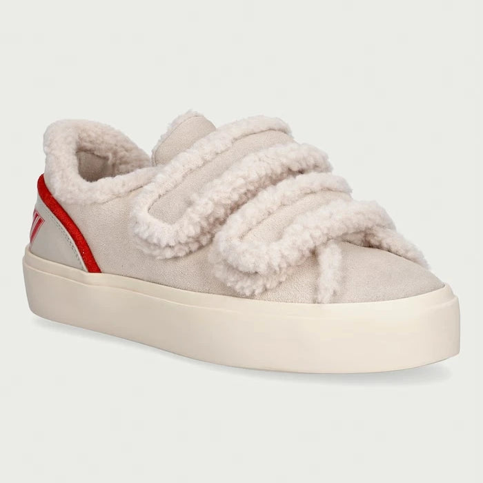 Inuikii Lila Shearling Low Velcro Kadın Süet Sneaker