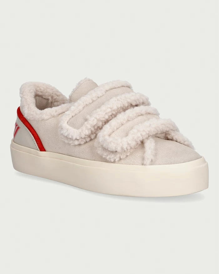 Inuikii Lila Shearling Low Velcro Kadın Süet Sneaker