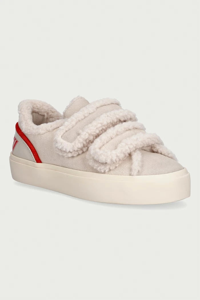 Inuikii Lila Shearling Low Velcro Kadın Süet Sneaker
